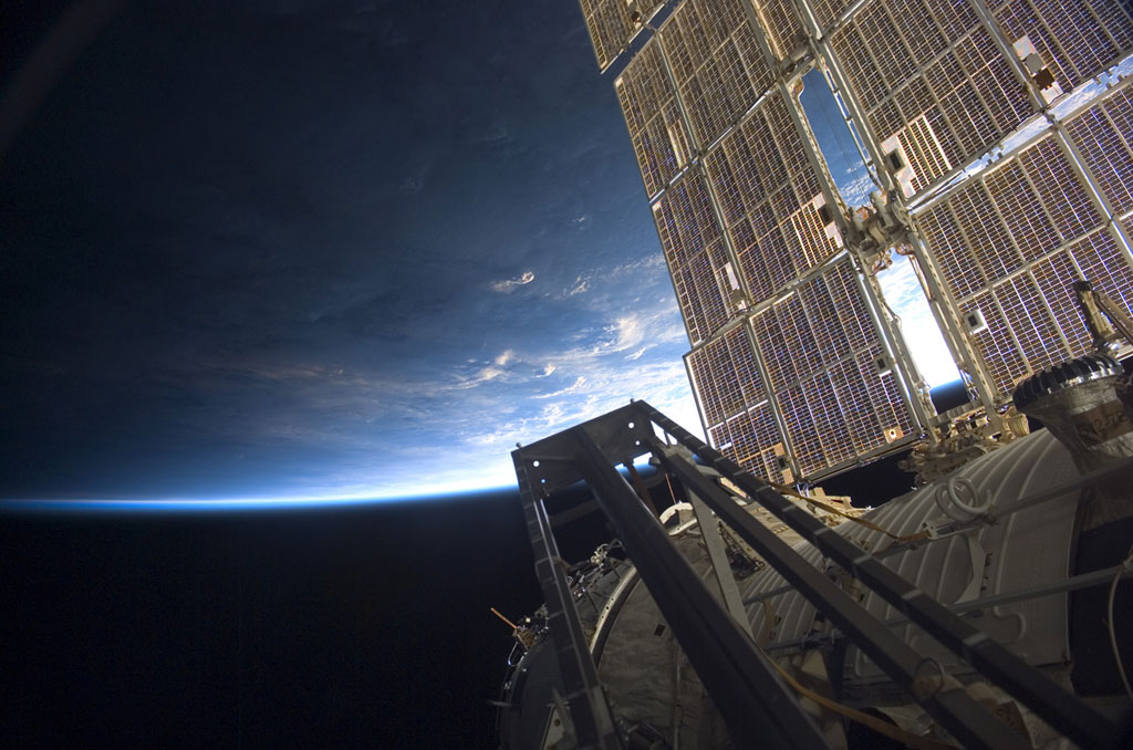 orbital_sunrise The International Space Station at orbital sunrise